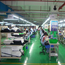 Dongguan Jing Hao Handbag Products Co., Limited, linea di produzione in fabbrica