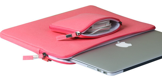 Colore antiurto di rosa della manica del computer portatile del neoprene su ordinazione per Macbook a 15 pollici