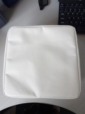 Grande borsa di cordone bianca su ordinazione, borse di cordone di nylon 20*8 cm