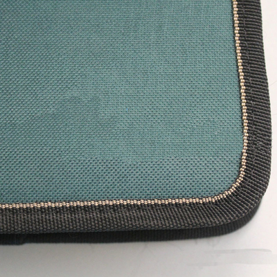 Valigia attrezzi resistente della tela del carpentiere verde con 14 bande elastiche