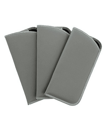 Colore grigio di caso molle di cuoio di Sunglass per i vetri di lettura a 7.5*3.1 pollici